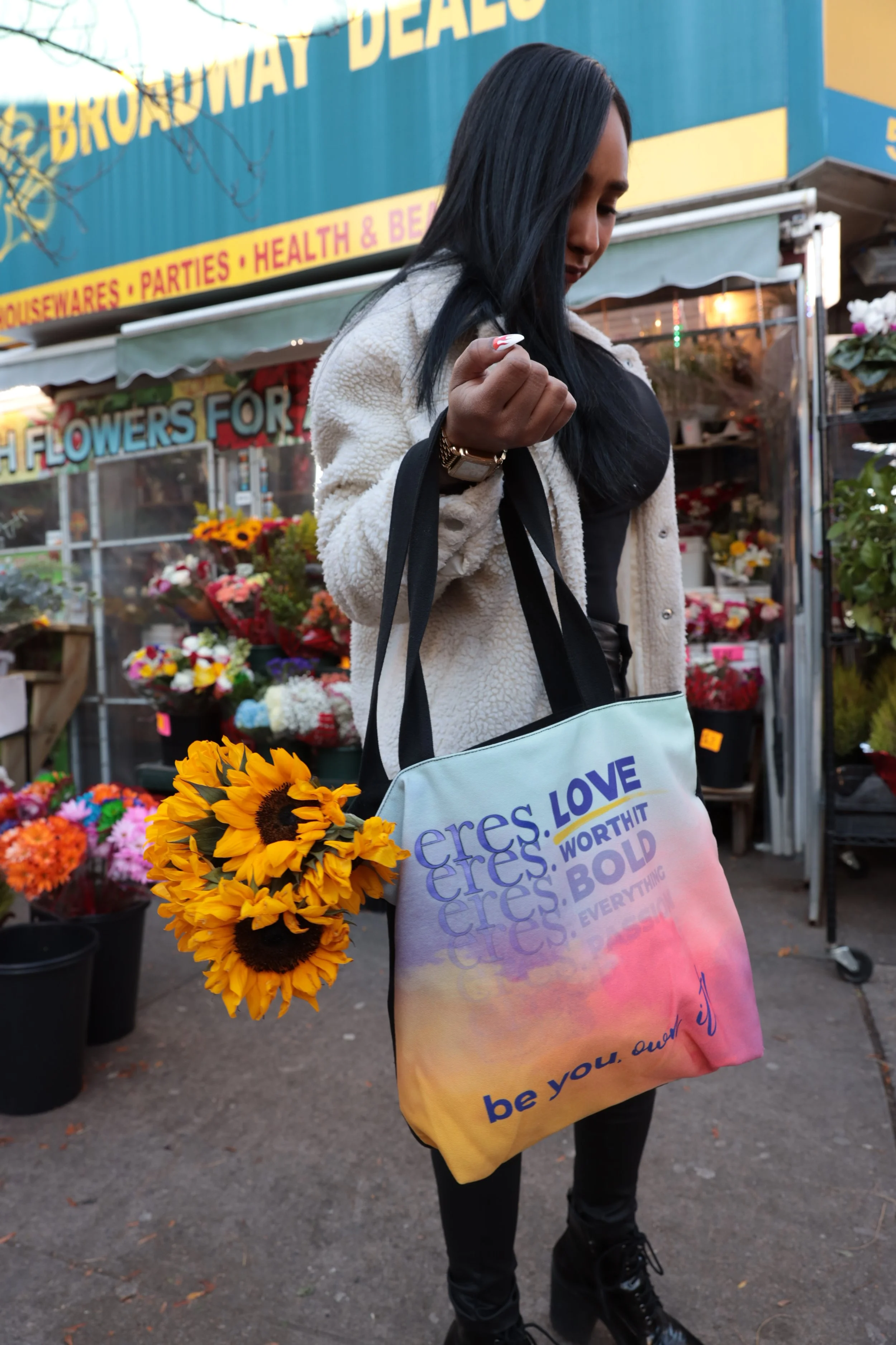beautiful people × h'eres tote bag beautiful people × h'eres SPINAL riders kids tote bag